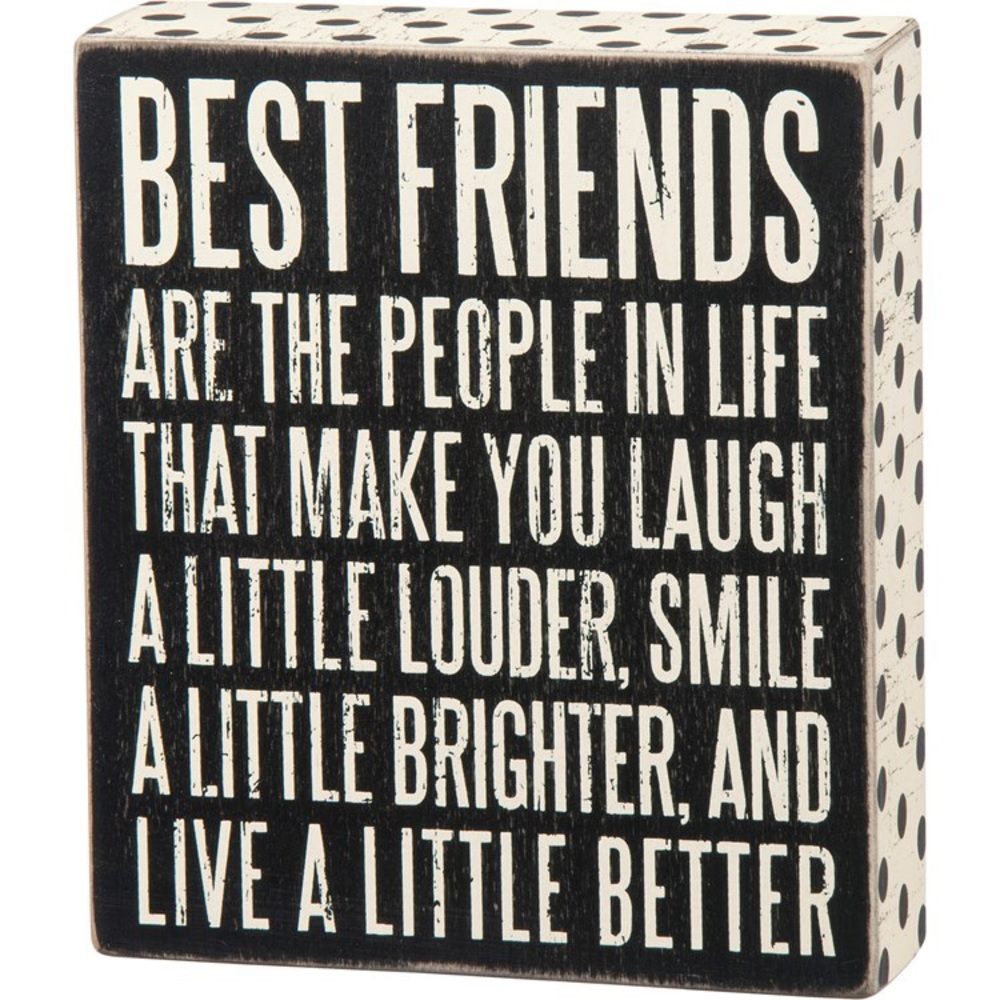 Best Friends Hallmark Sign